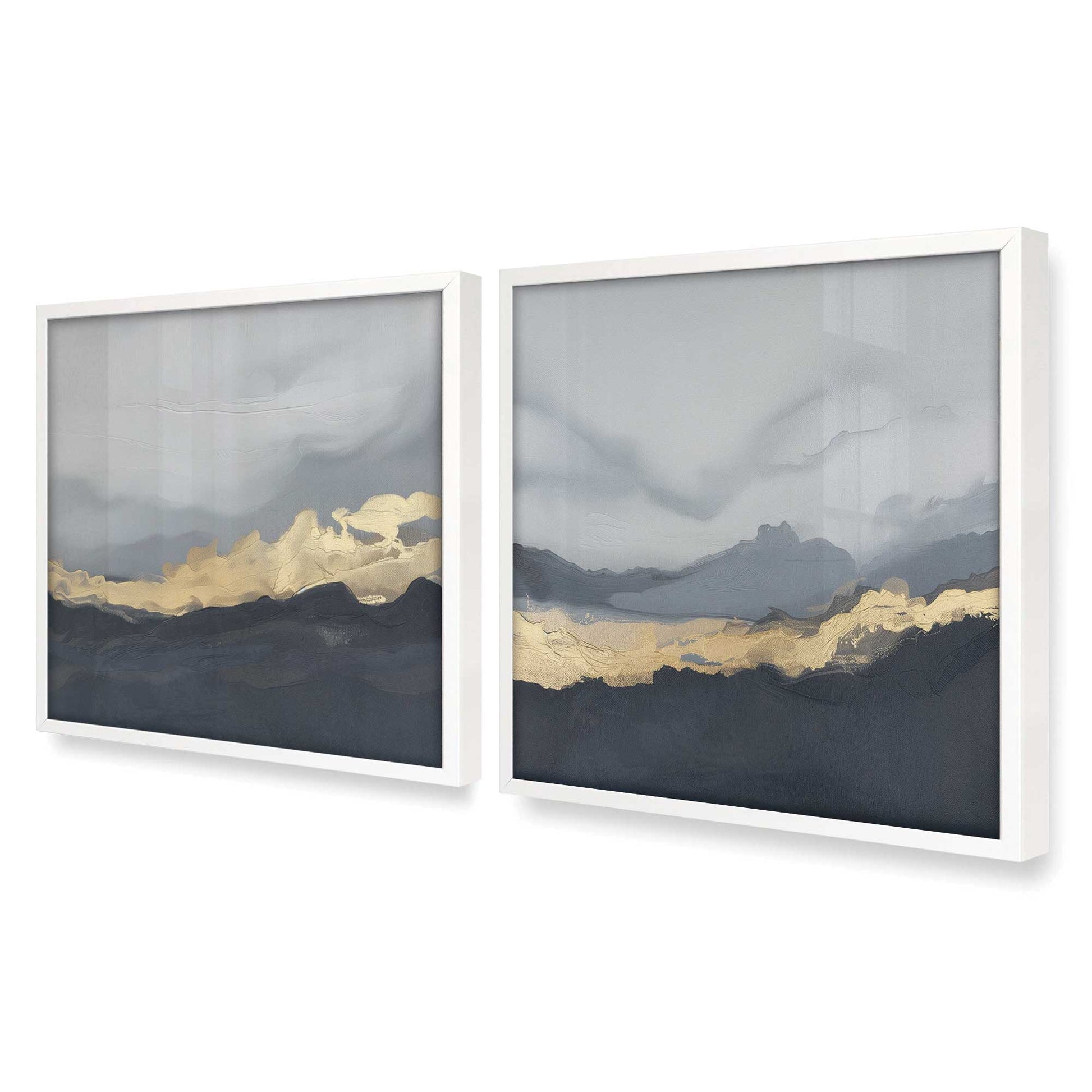 [Color:Opaque White], Picture of art in a Opaque White frame at an angle