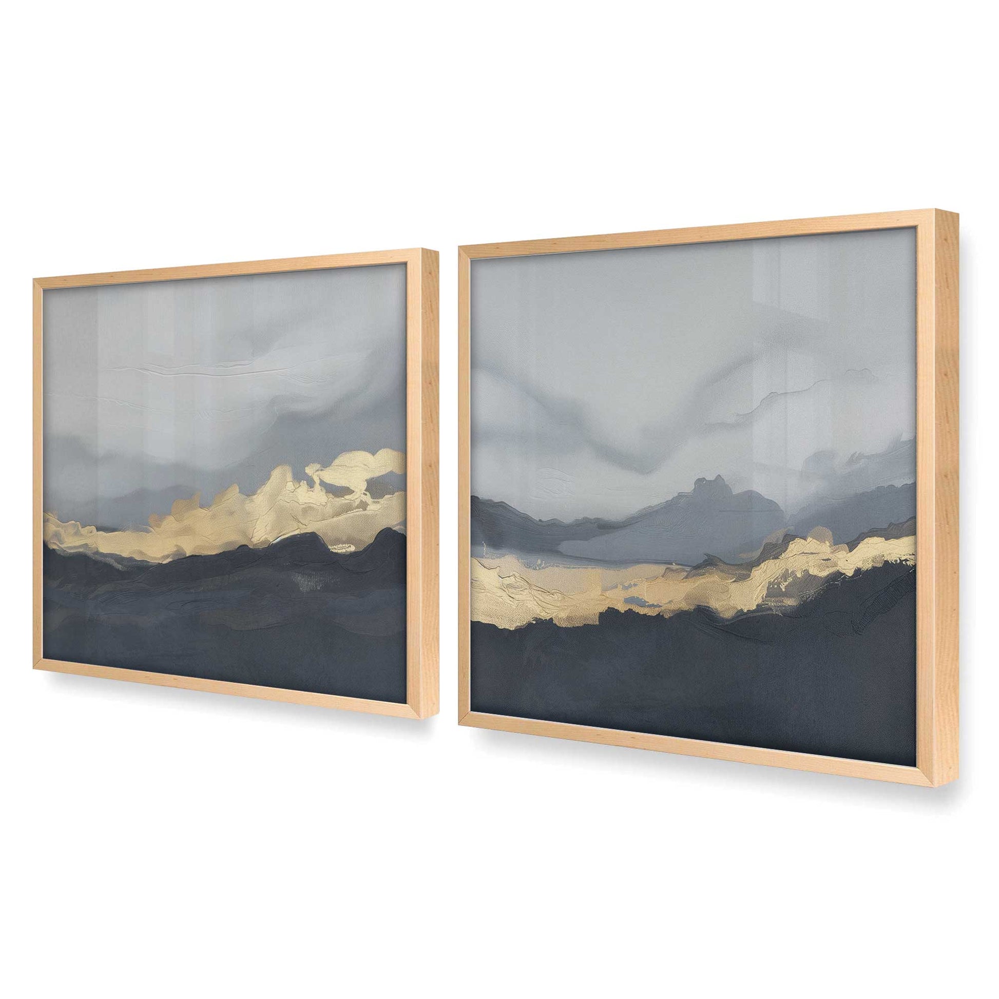 [Color:Raw Maple], Picture of art in a Raw Maple frame at an angle