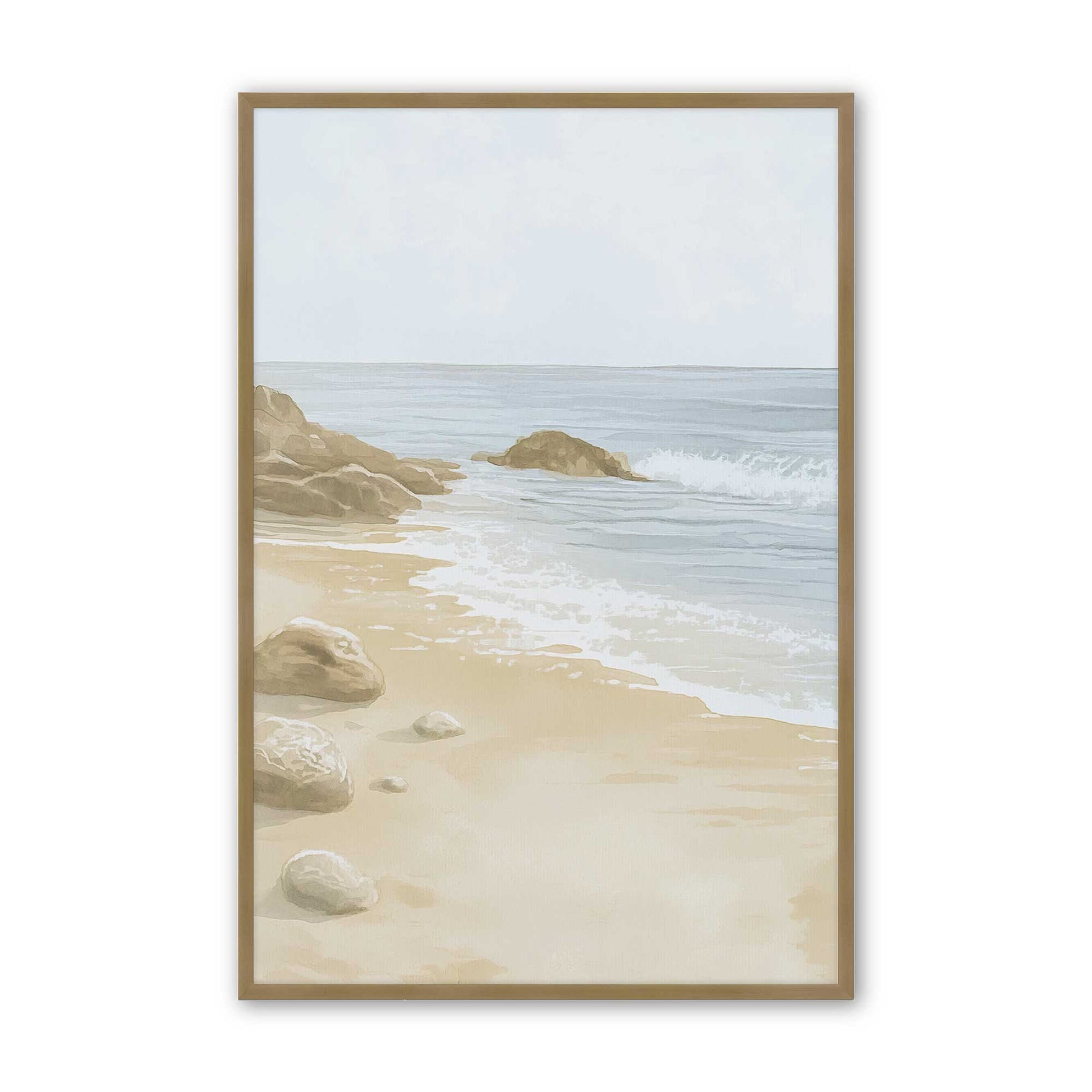 [Color:Brushed Gold], Picture of art in a Brushed Gold frame