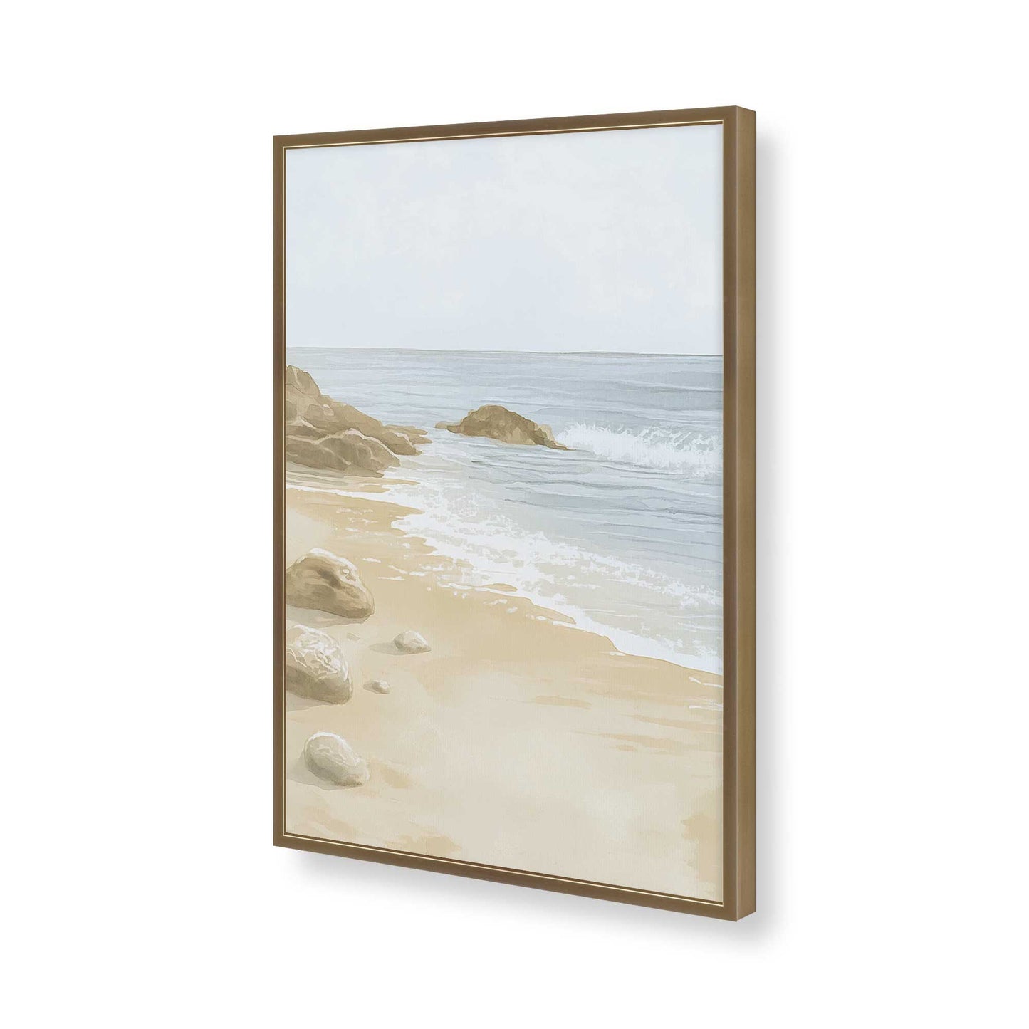[Color:Brushed Gold], Picture of art in a Brushed Gold frame of the corner