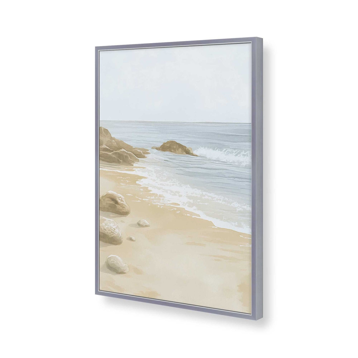 [Color:Polished Chrome], Picture of art in a Polished Chrome frame of the corner