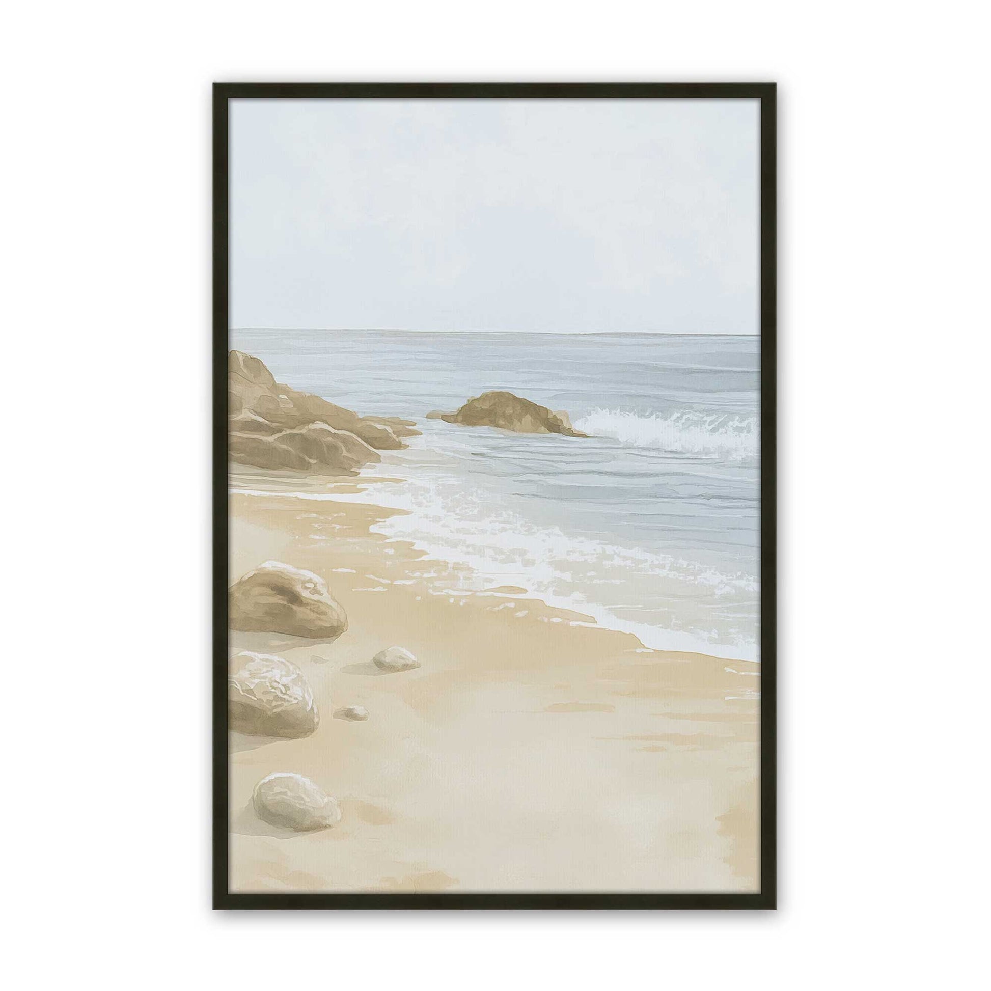 [Color:Satin Black], Picture of art in a Satin Black frame