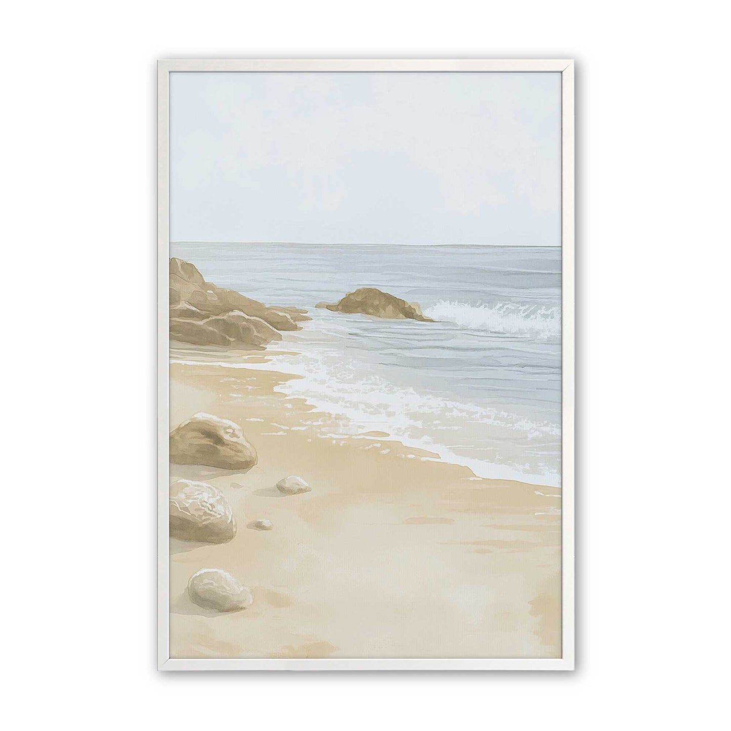 [Color:Opaque White], Picture of art in a Opaque White frame