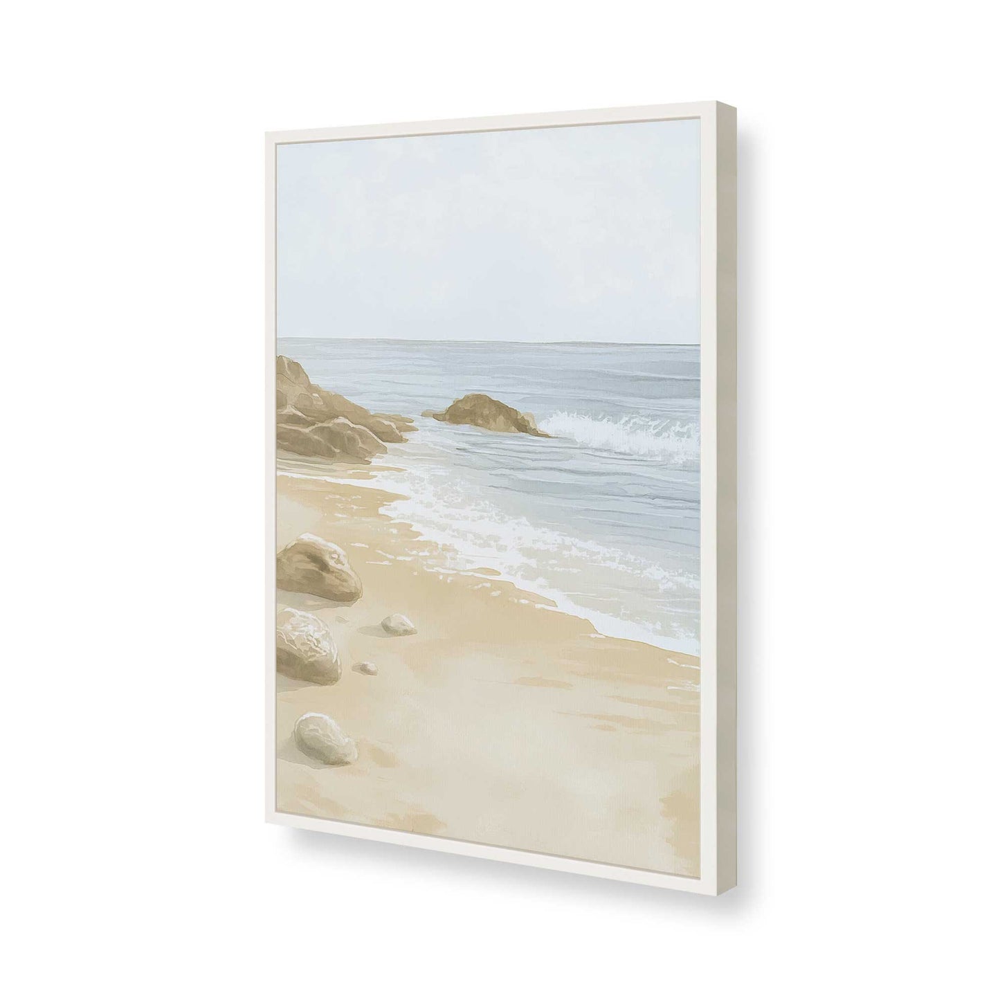 [Color:Opaque White], Picture of art in a Opaque White frame of the corner
