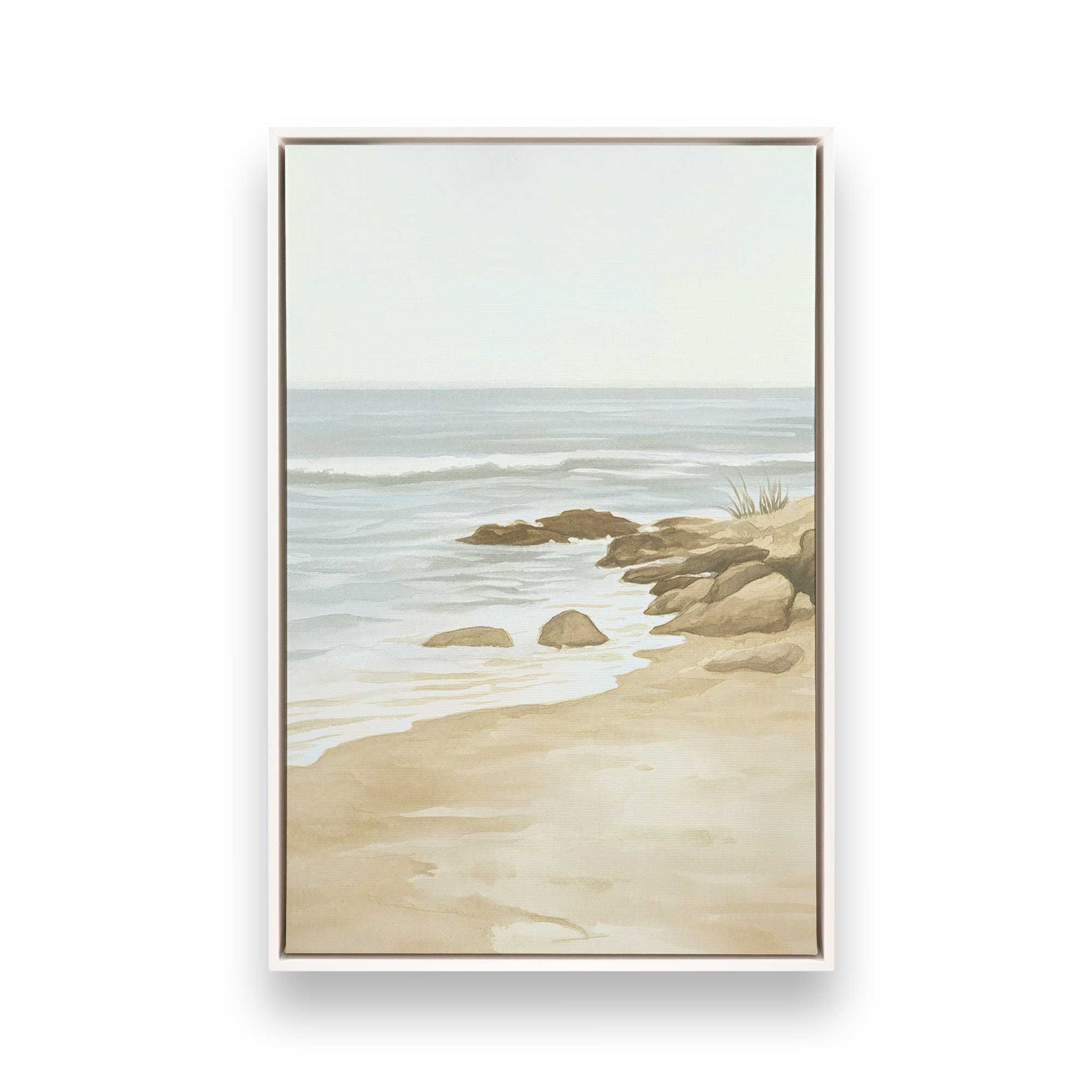 [Color:Opaque White], Picture of art in a White frame