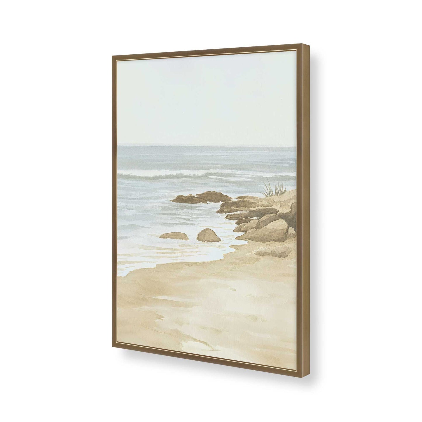 [Color:Brushed Gold], Picture of art in a Brushed Gold frame of the corner