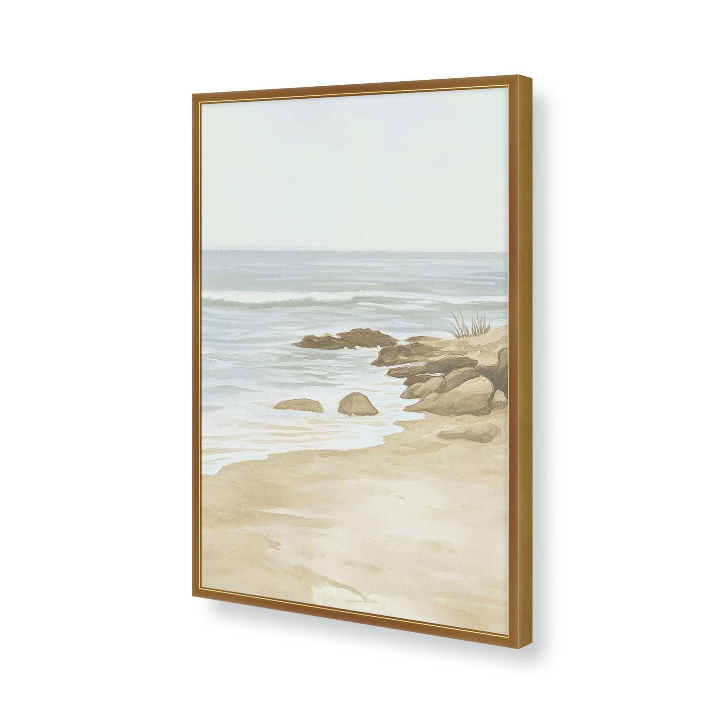 [Color:Polished Gold], Picture of art in a Polished Gold frame of the corner