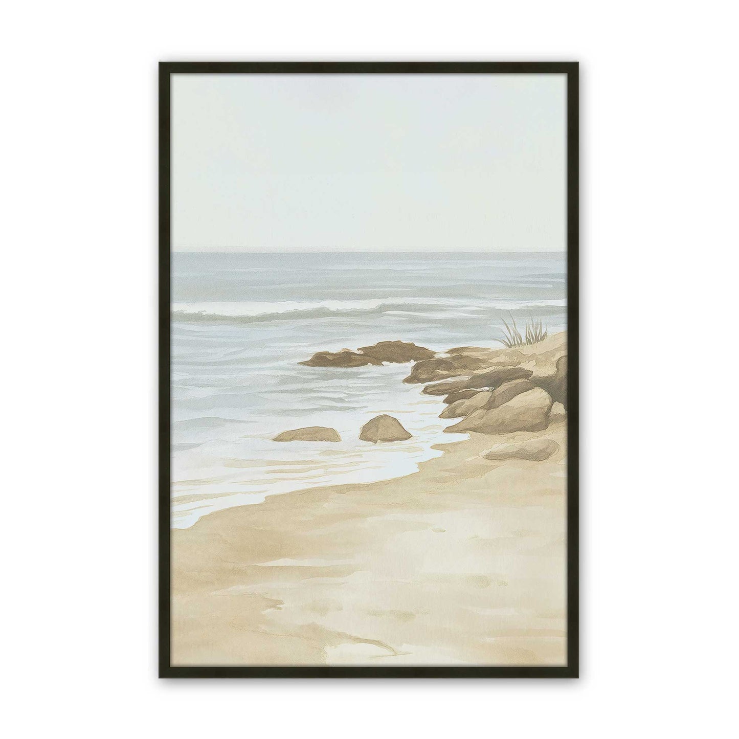 [Color:Satin Black], Picture of art in a Satin Black frame