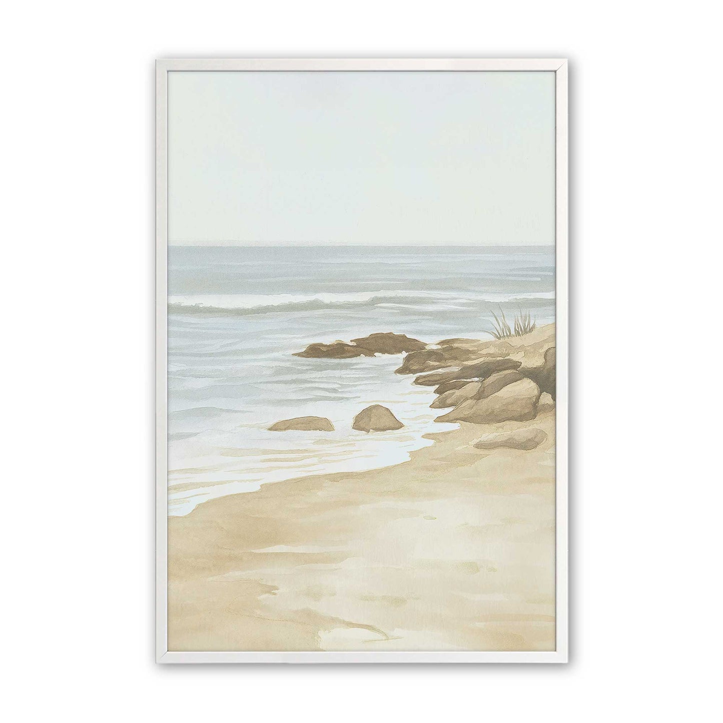 [Color:Opaque White], Picture of art in a Opaque White frame