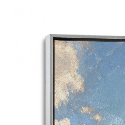 [Color:Polished Chrome], Picture of art in a Polished Chrome frame at an angle