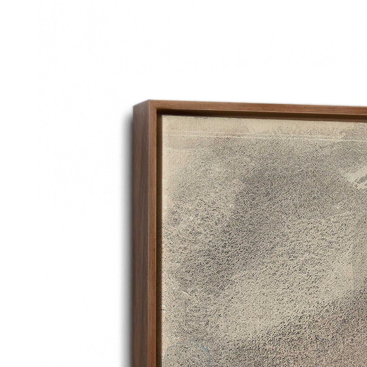 [Color:Walnut], Picture of art in a Walnut frame at an angle