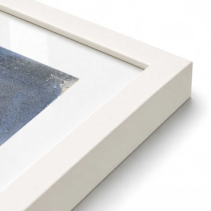 [Color:Opaque White], Picture of art in a Opaque White frame at an angle