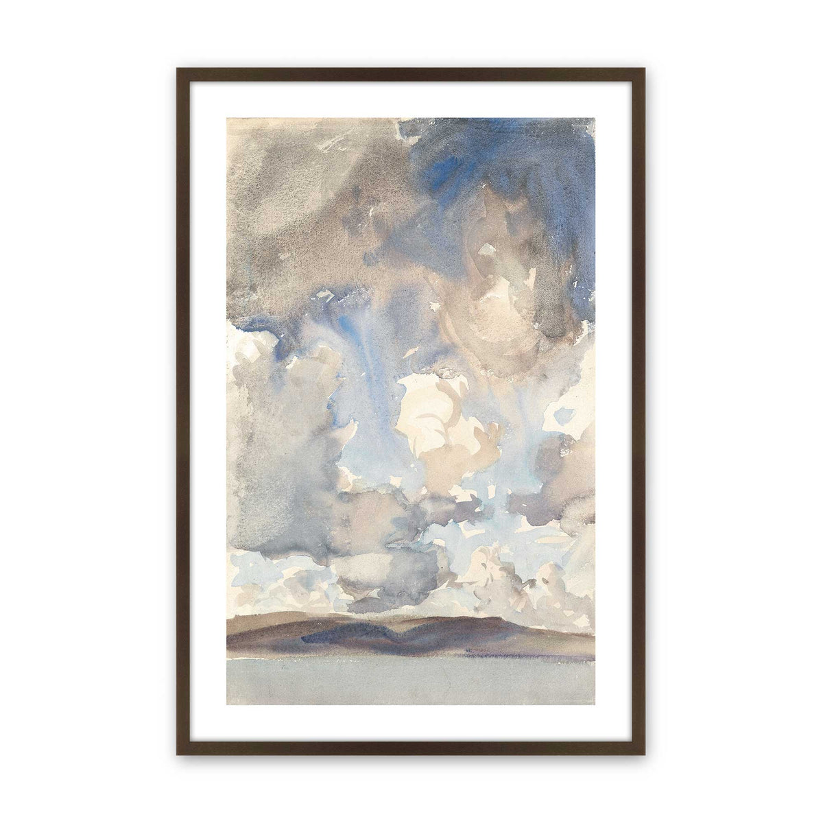 [Color:Brown], Picture of art in a Brown frame