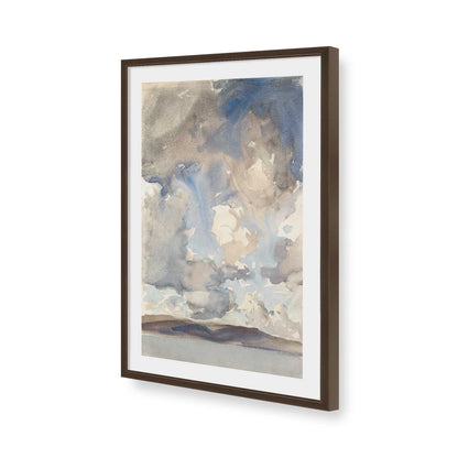 [Color:Brown], Picture of art in a Brown frame of the corner