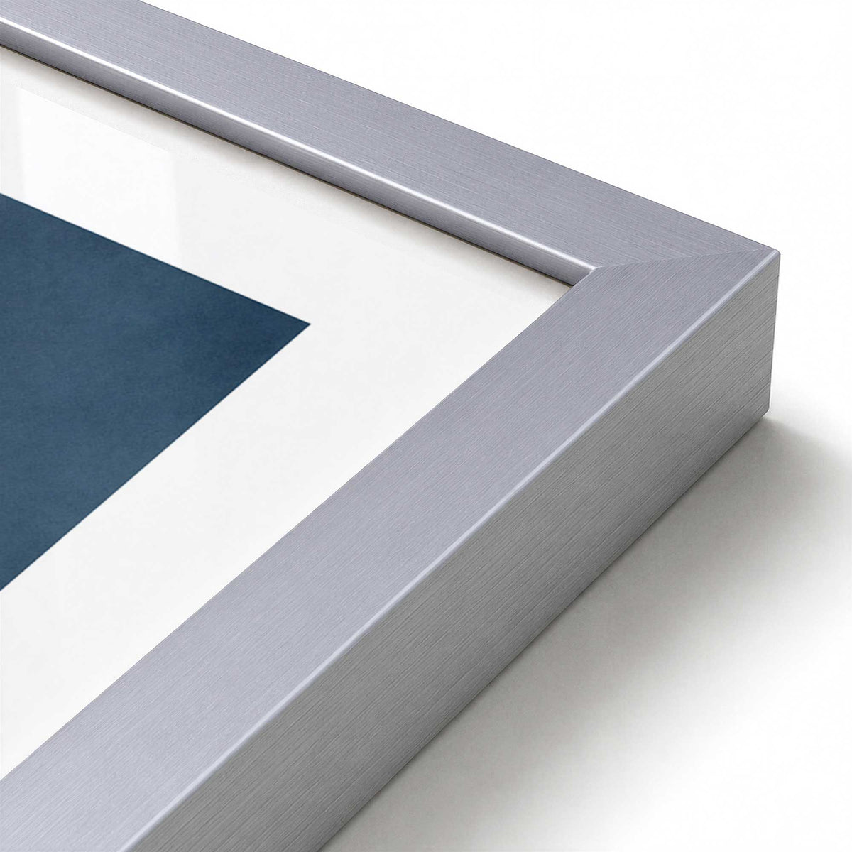 [Color:Polished Chrome], Picture of art in a Polished Chrome frame at an angle