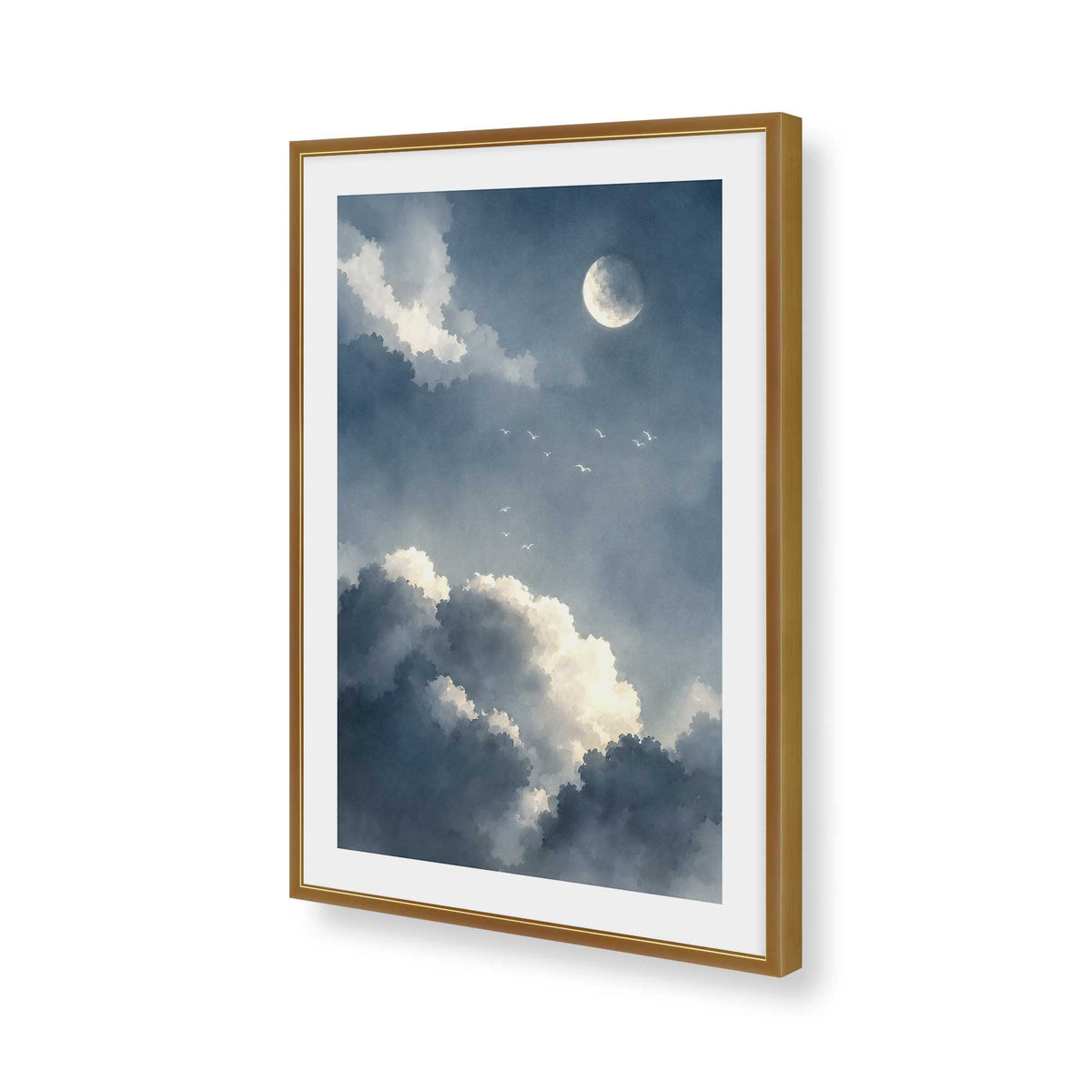 [Color:Polished Gold], Picture of art in a Polished Gold frame of the corner