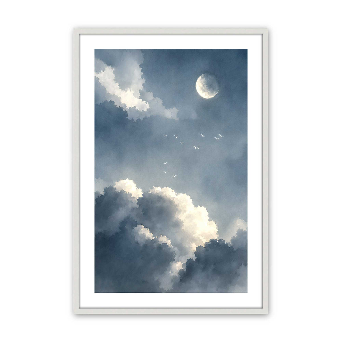[Color:Opaque White], Picture of art in a Opaque White frame