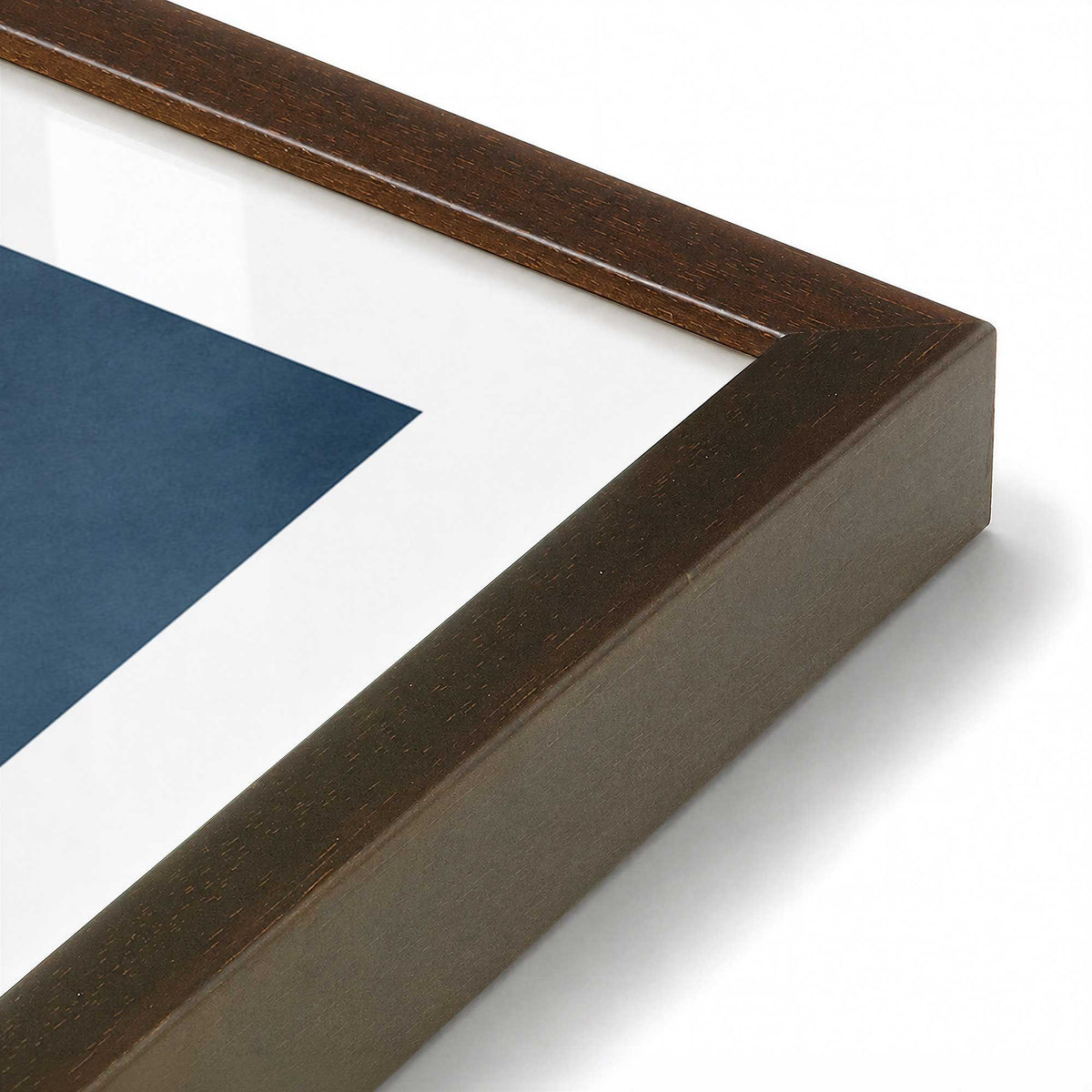 [Color:Belvinder Brown], Picture of art in a Belvinder Brown frame at an angle
