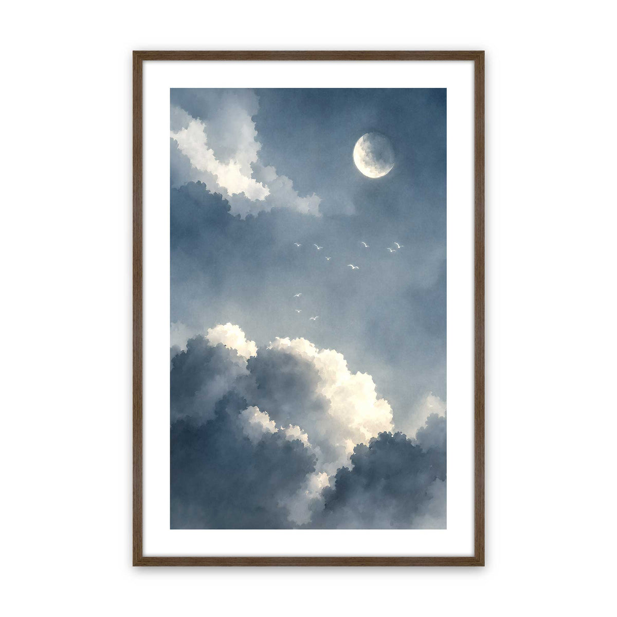 [Color:Walnut], Picture of art in a Walnut frame