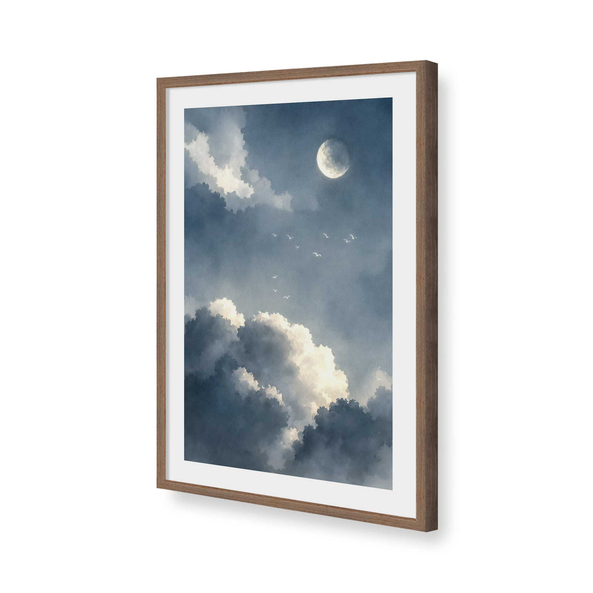 [Color:Walnut], Picture of art in a Walnut frame of the corner