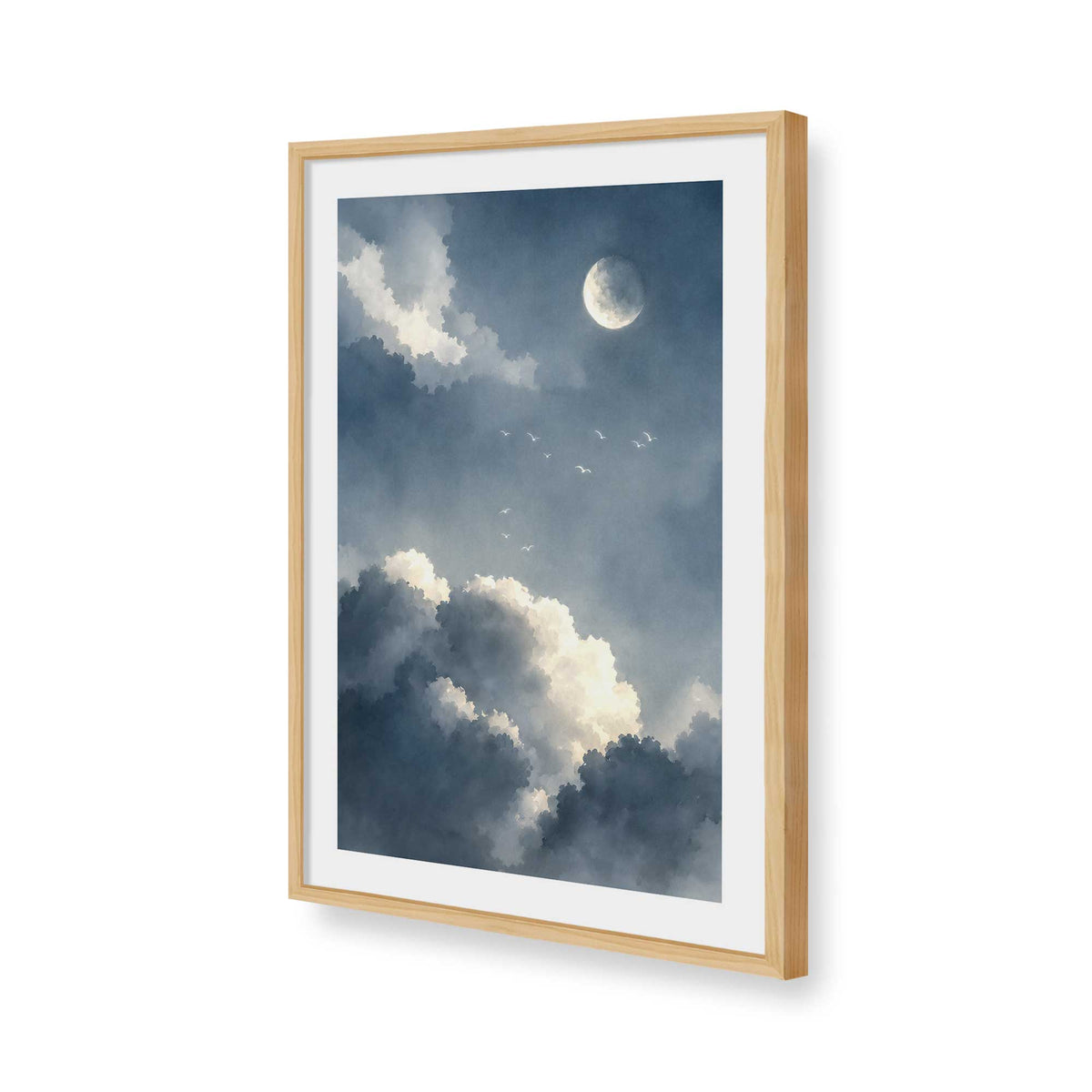 [Color:American Maple], Picture of art in a American Maple frame of the corner