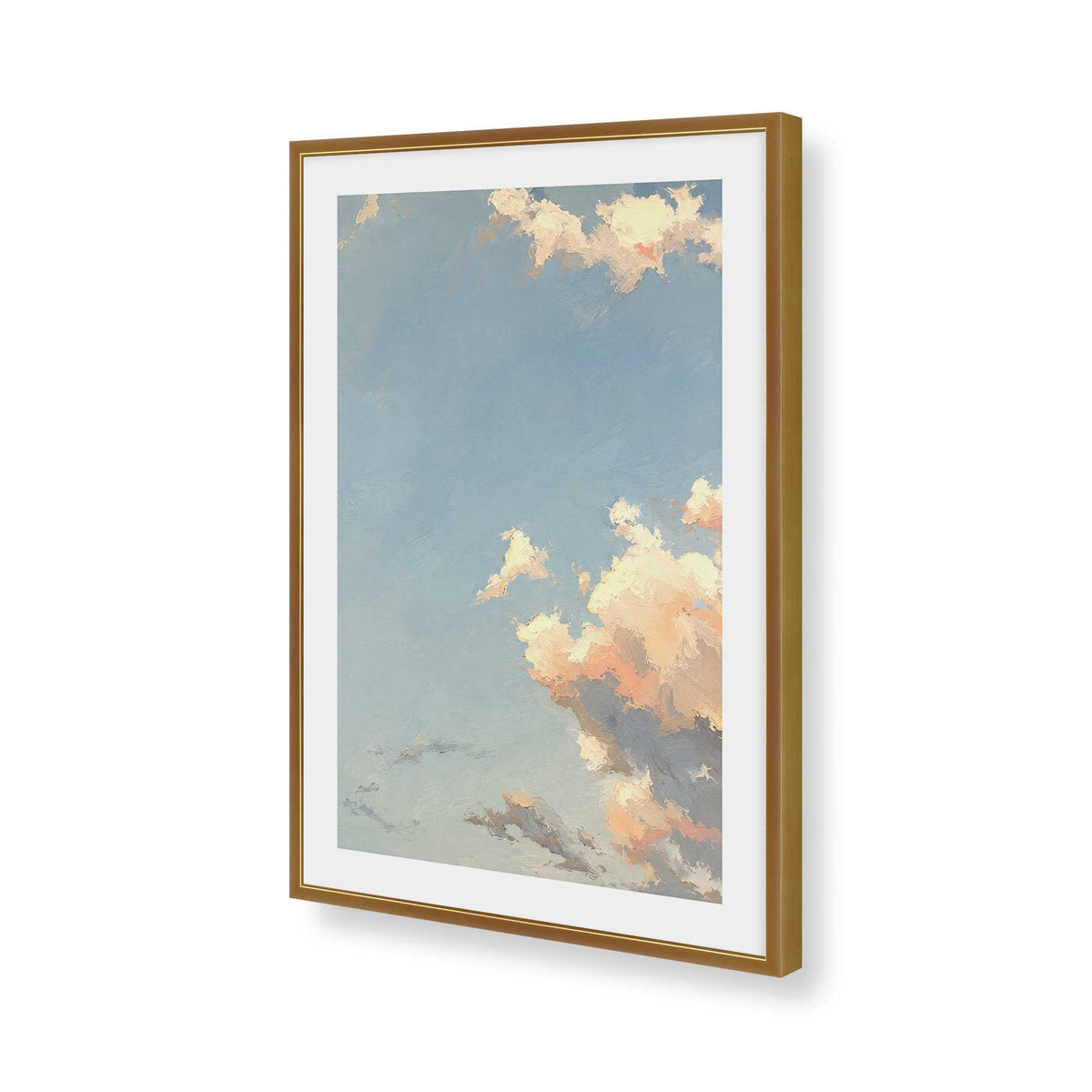 [Color:Polished Gold], Picture of art in a Polished Gold frame of the corner