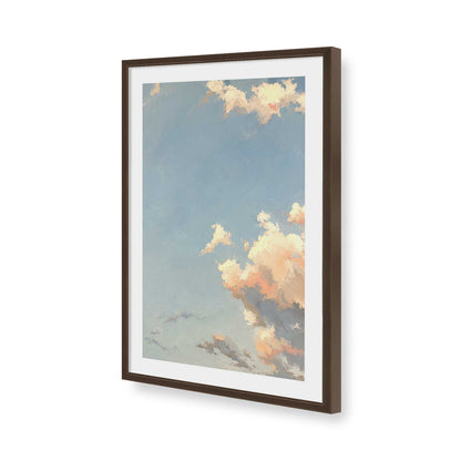 [Color:Brown], Picture of art in a Brown frame of the corner