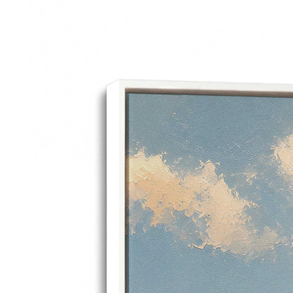 [Color:Opaque White], Picture of art in a White frame at an angle