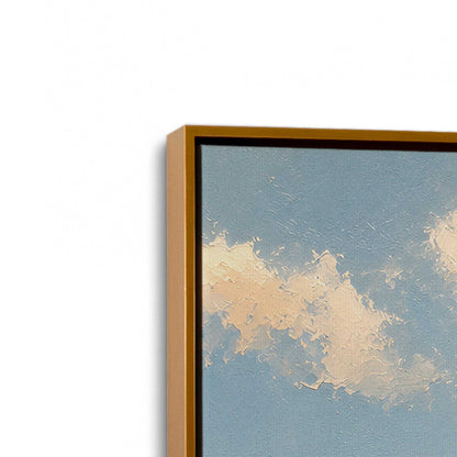 [Color:Polished Gold], Picture of art in a Polished Gold frame at an angle