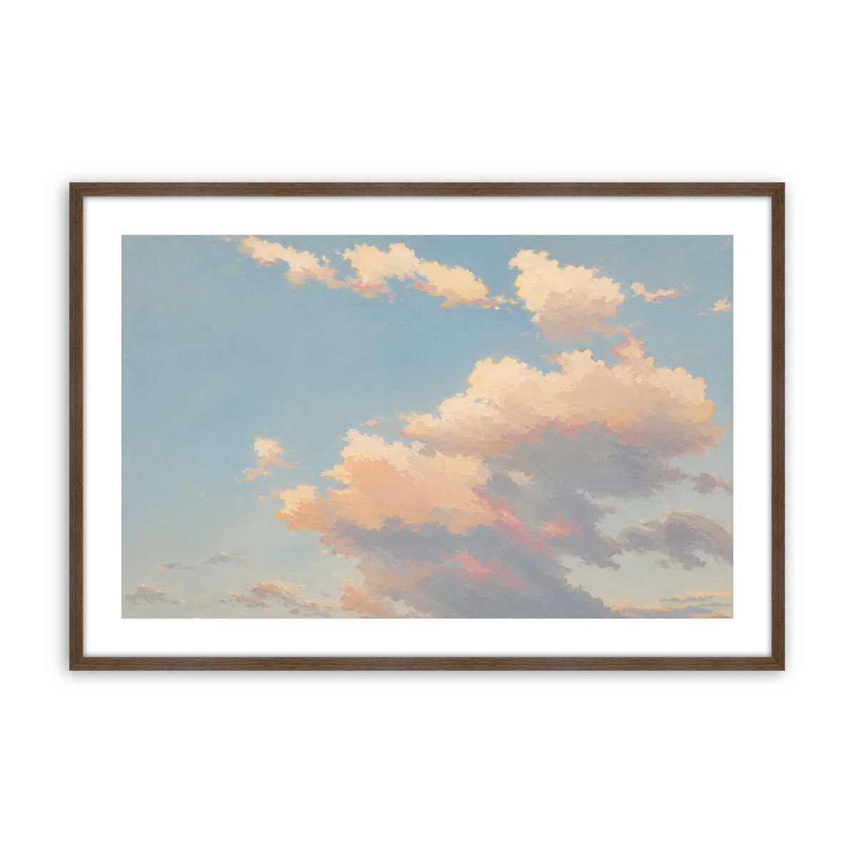 [Color:Walnut], Picture of art in a Polished Chrome frame