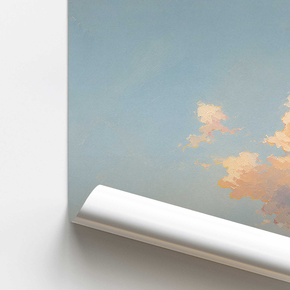 Peachy Cloud Club Paper Print