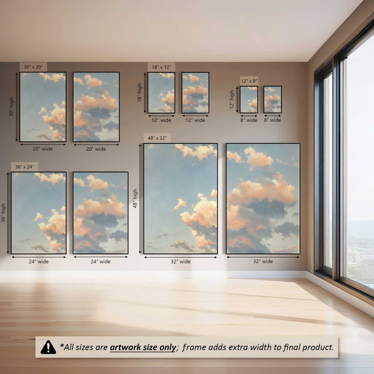 Cloud Daydream, Set of 2 Canvas Prints