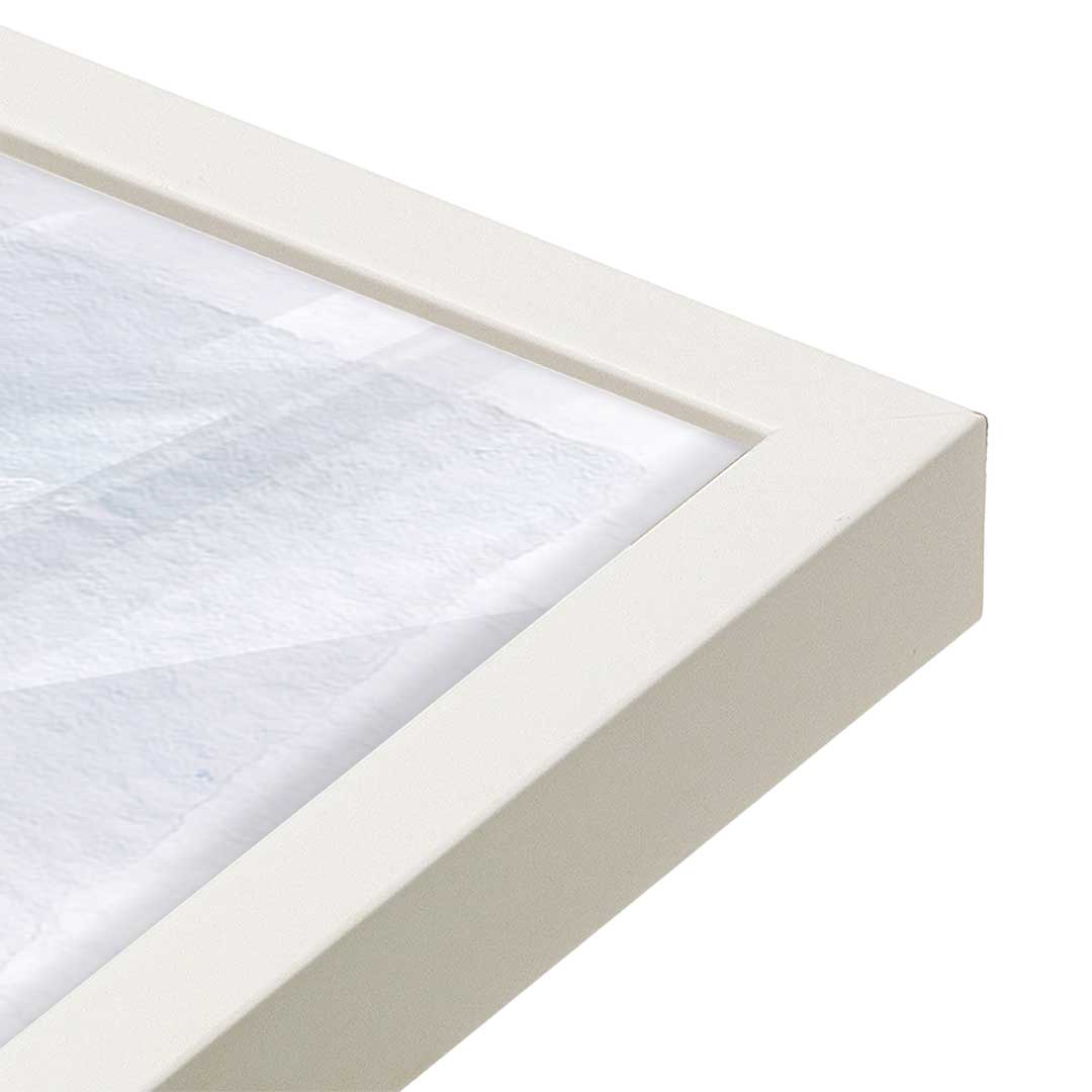 [Color:Opaque White], Picture of art in a Opaque White frame at an angle