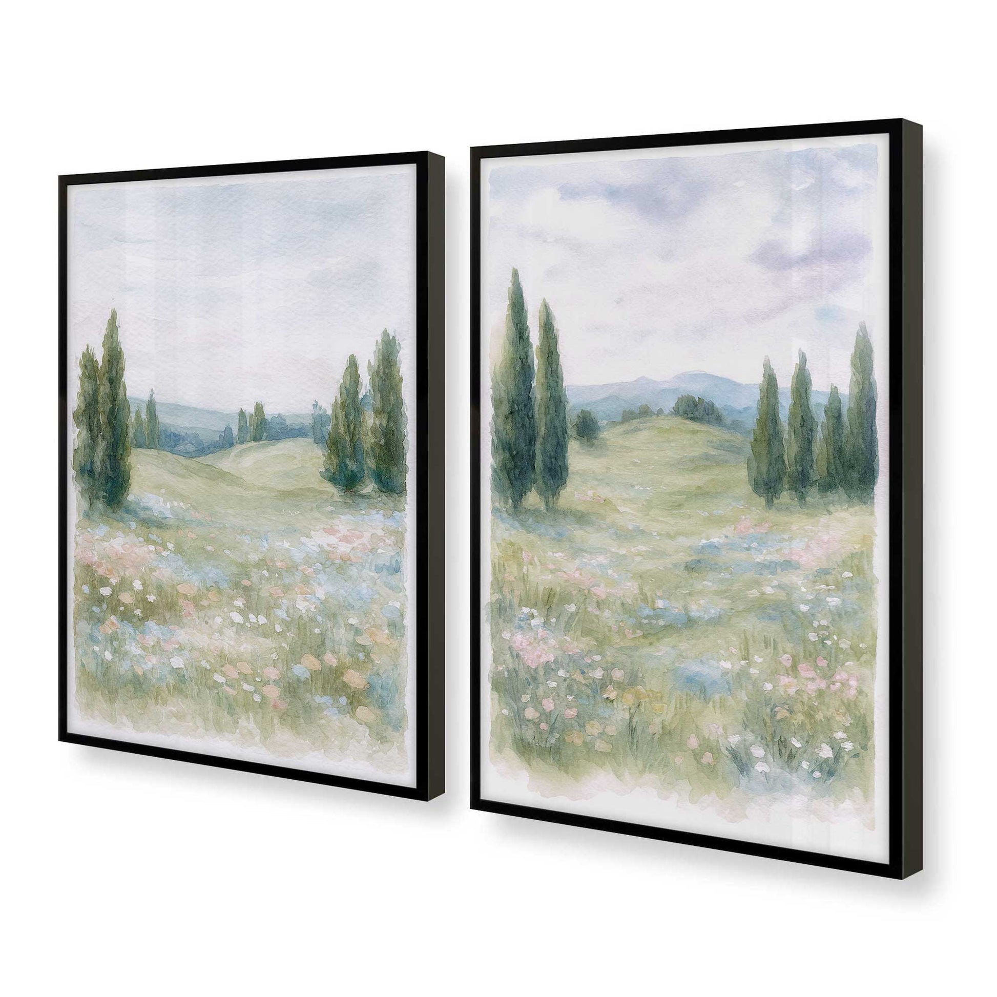 [Color:Satin Black], Picture of art in a Satin Black frame at an angle