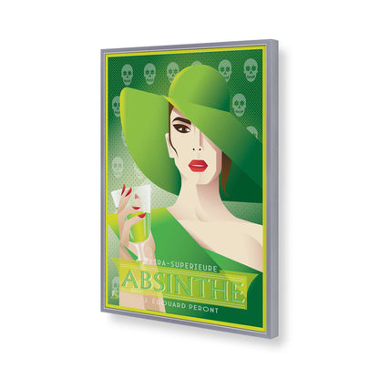 [Color:Polished Chrome], Picture of art in a Polished Chrome frame of the corner