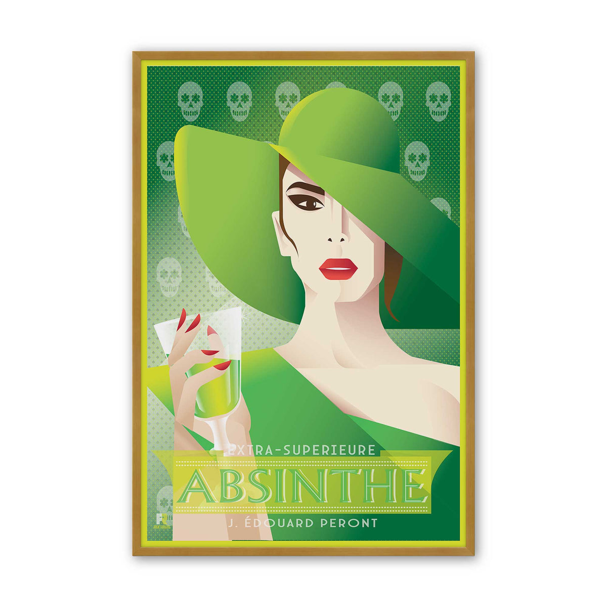 [Color:Polished Gold], Picture of art in a Polished Gold frame