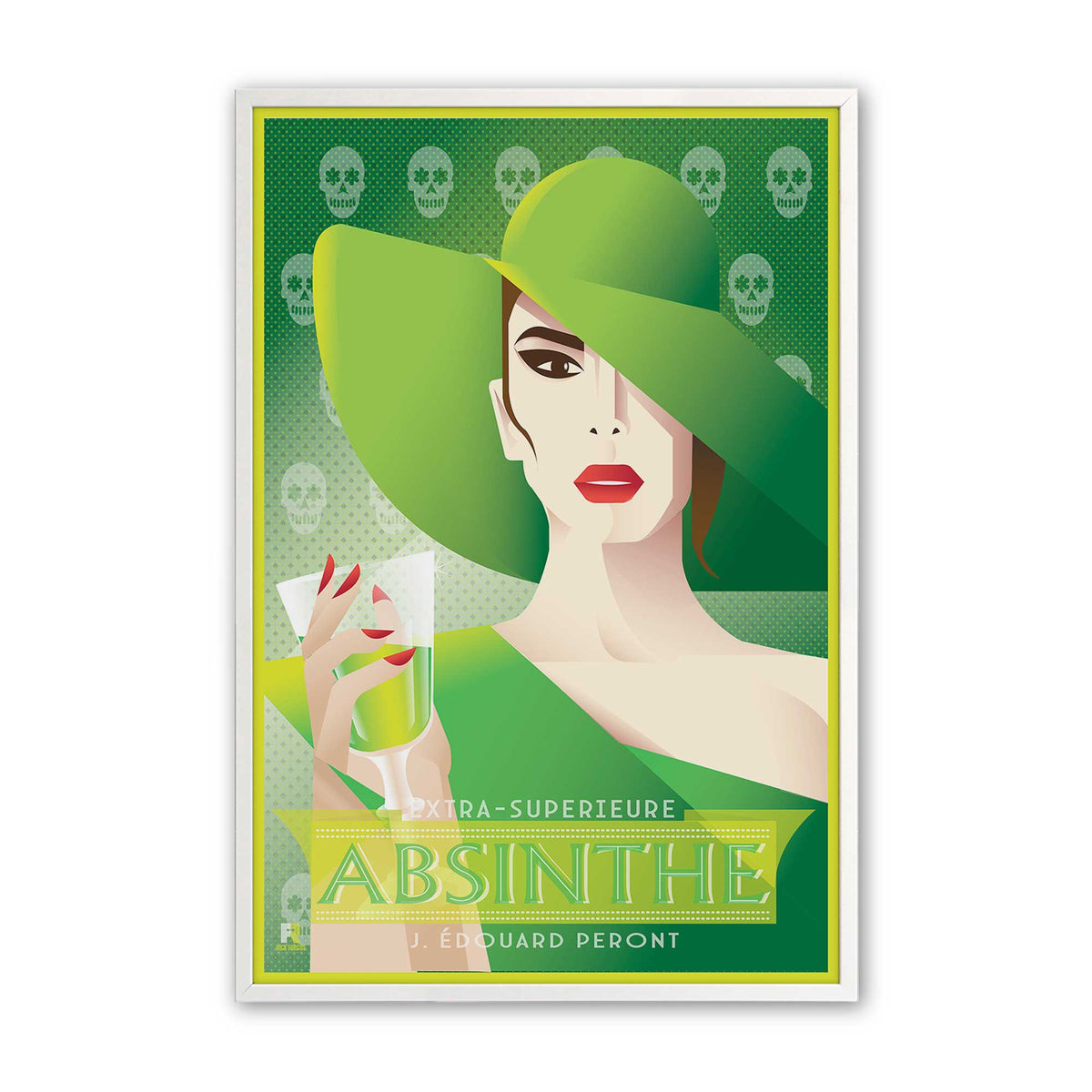 [Color:Opaque White], Picture of art in a Opaque White frame