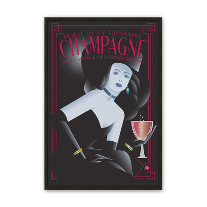 [Color:Satin Black], Picture of art in a Satin Black frame