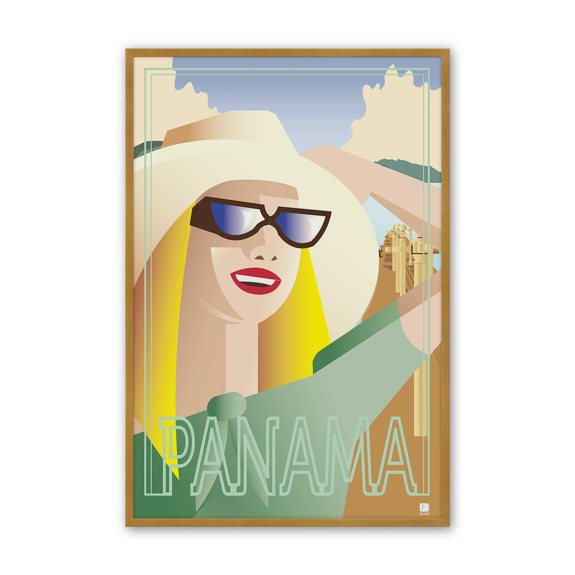 [Color:Polished Gold], Picture of art in a Polished Gold frame