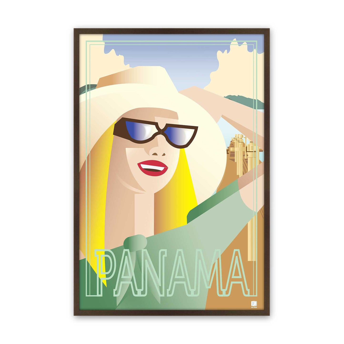 [Color:Belvinder Brown], Picture of art in a Belvinder Brown frame