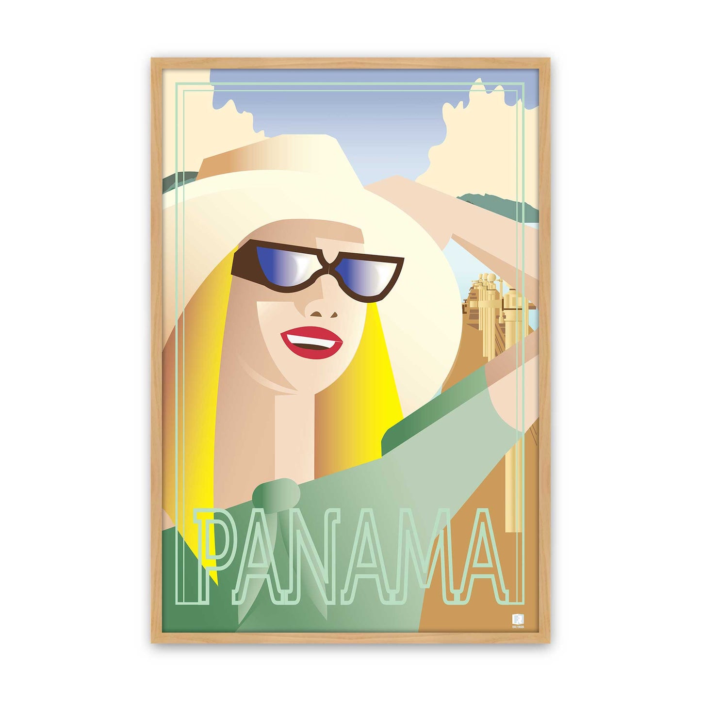 [Color:American Maple], Picture of art in a American Maple frame