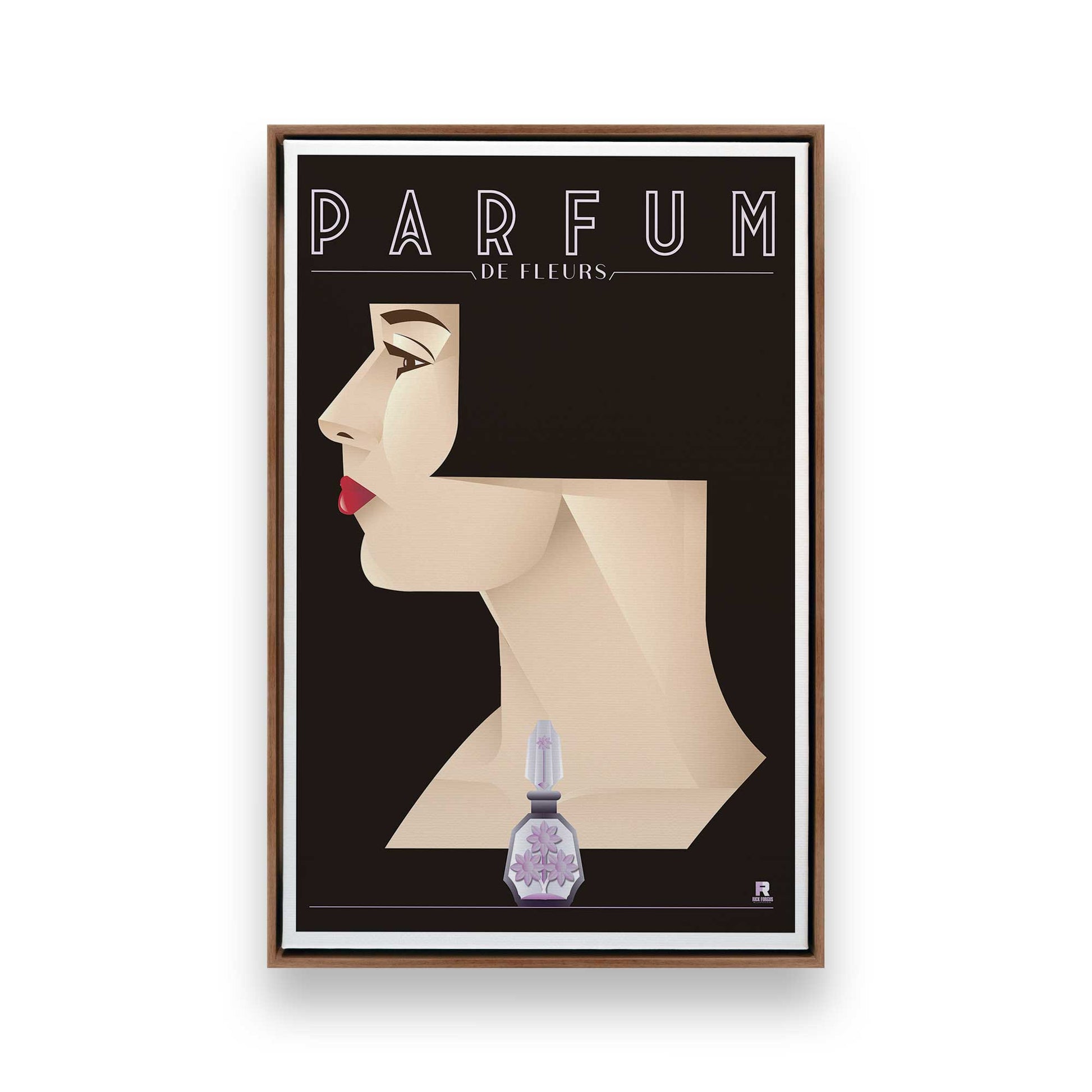 [Color:Walnut], Picture of art in a Walnut frame