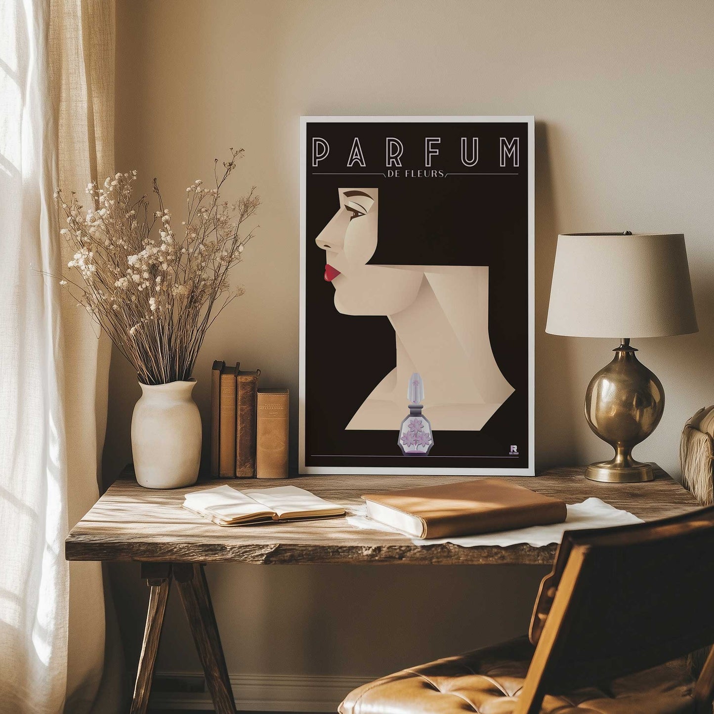 [Color:Stretched Canvas], Picture of art at an angle