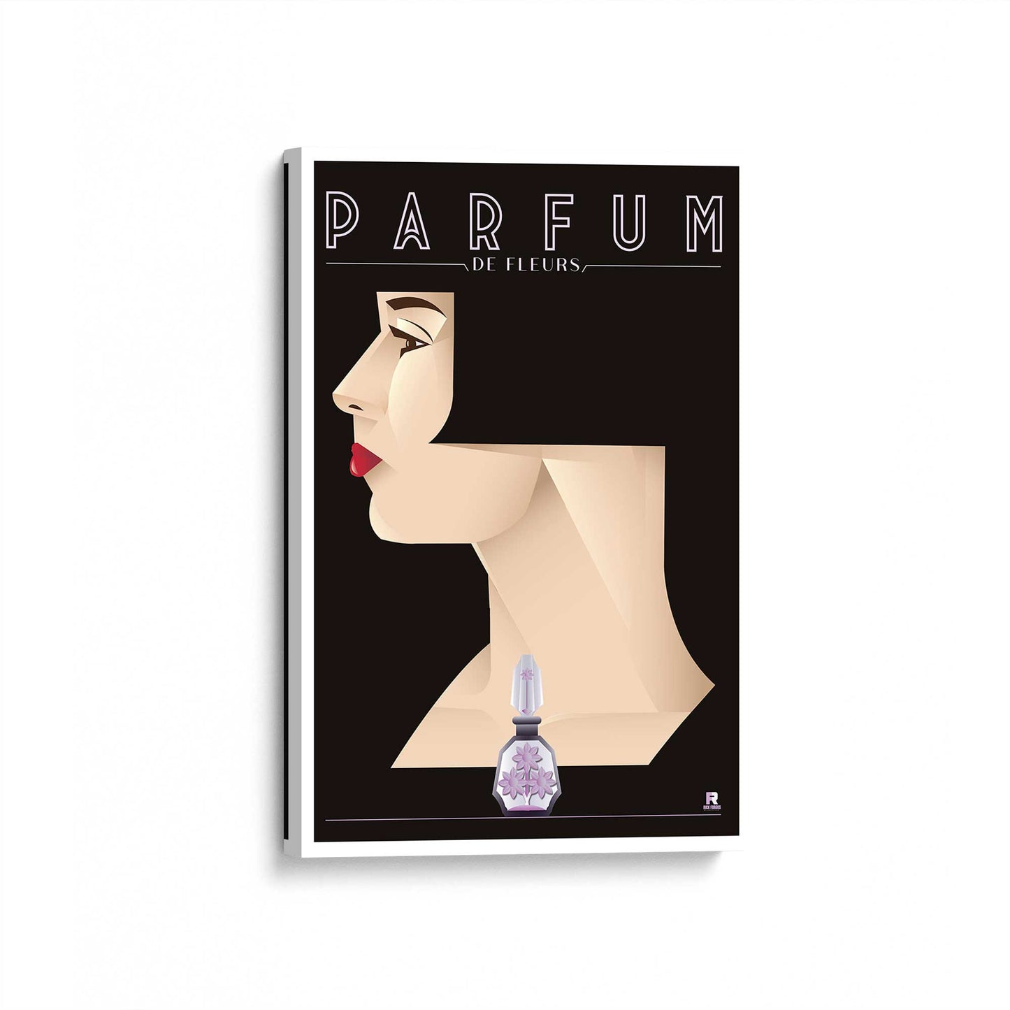 Golden Perfume Muse Canvas Print