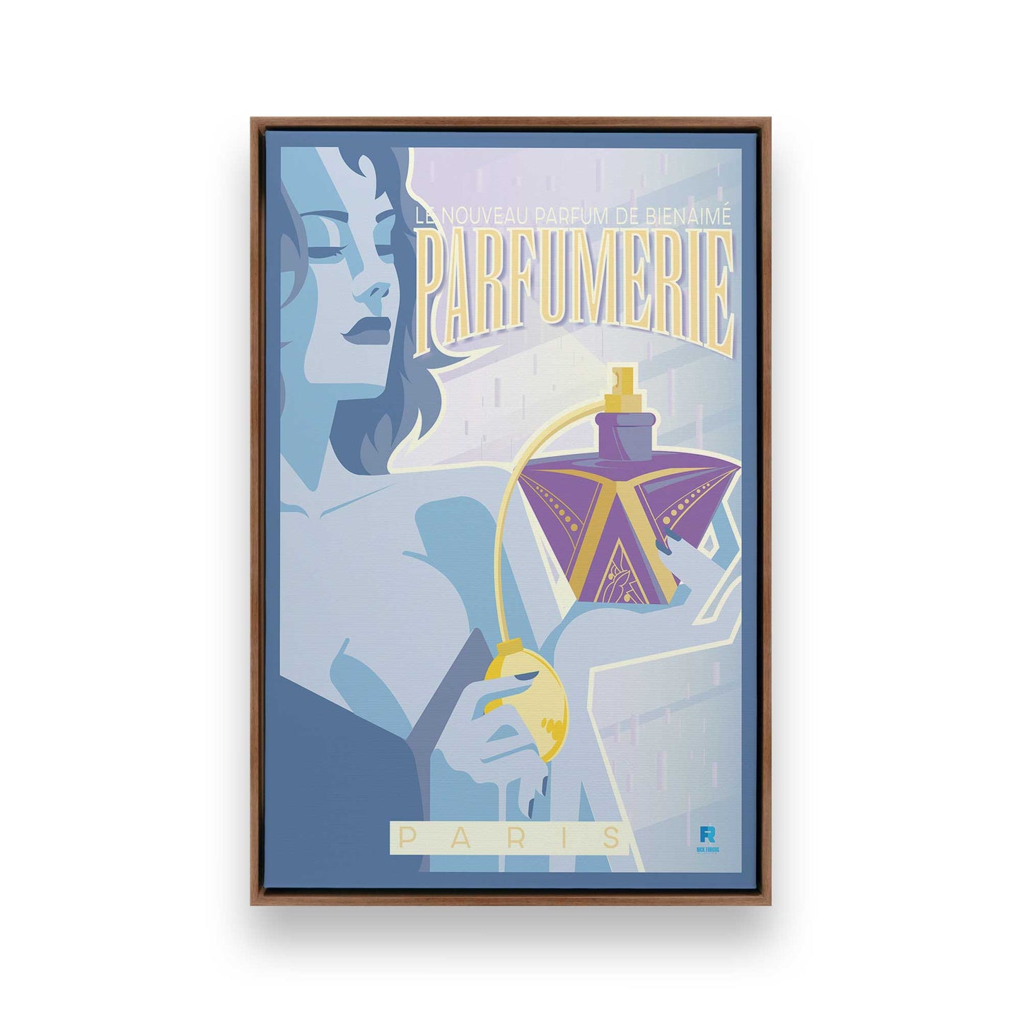 [Color:Walnut], Picture of art in a Walnut frame