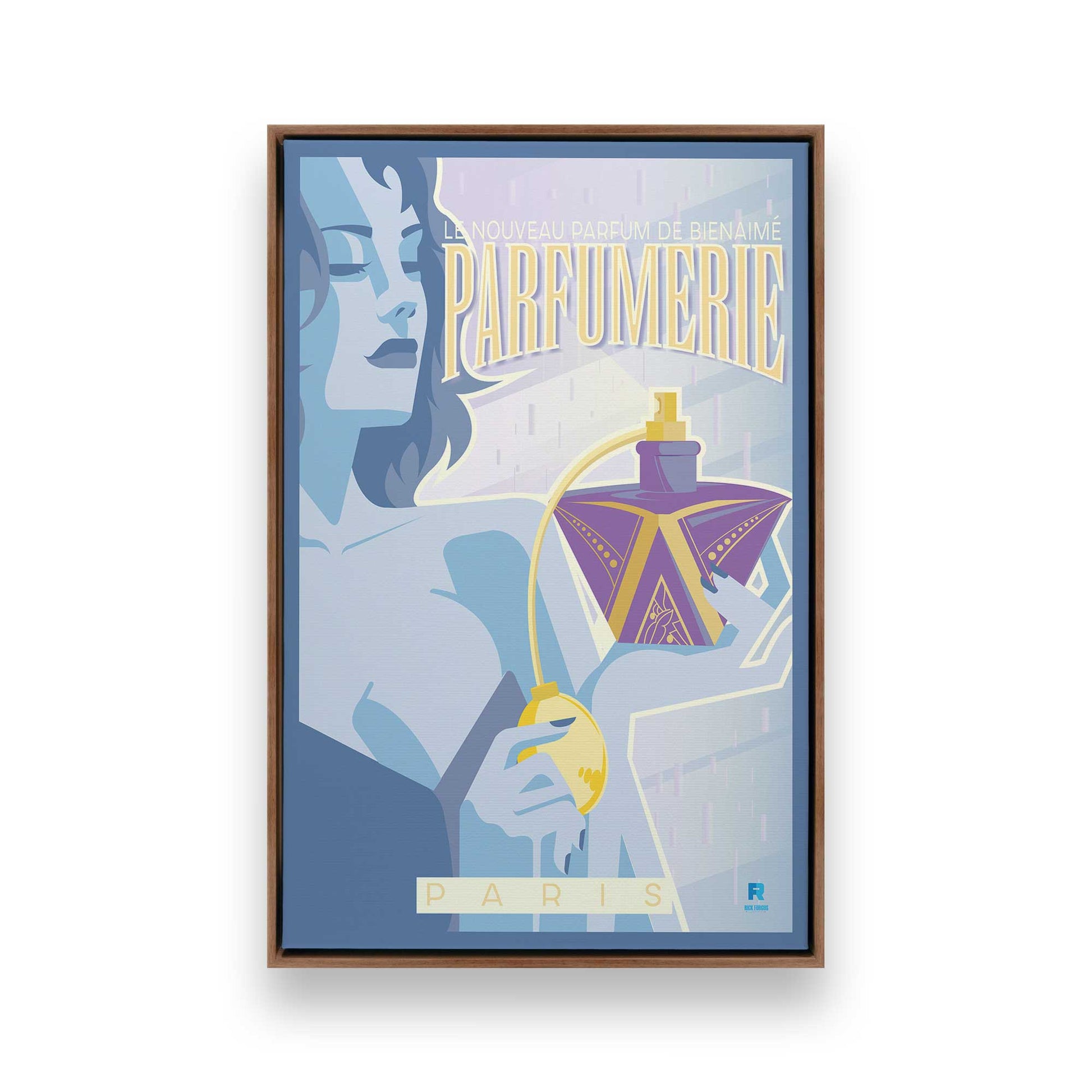 [Color:Walnut], Picture of art in a Walnut frame