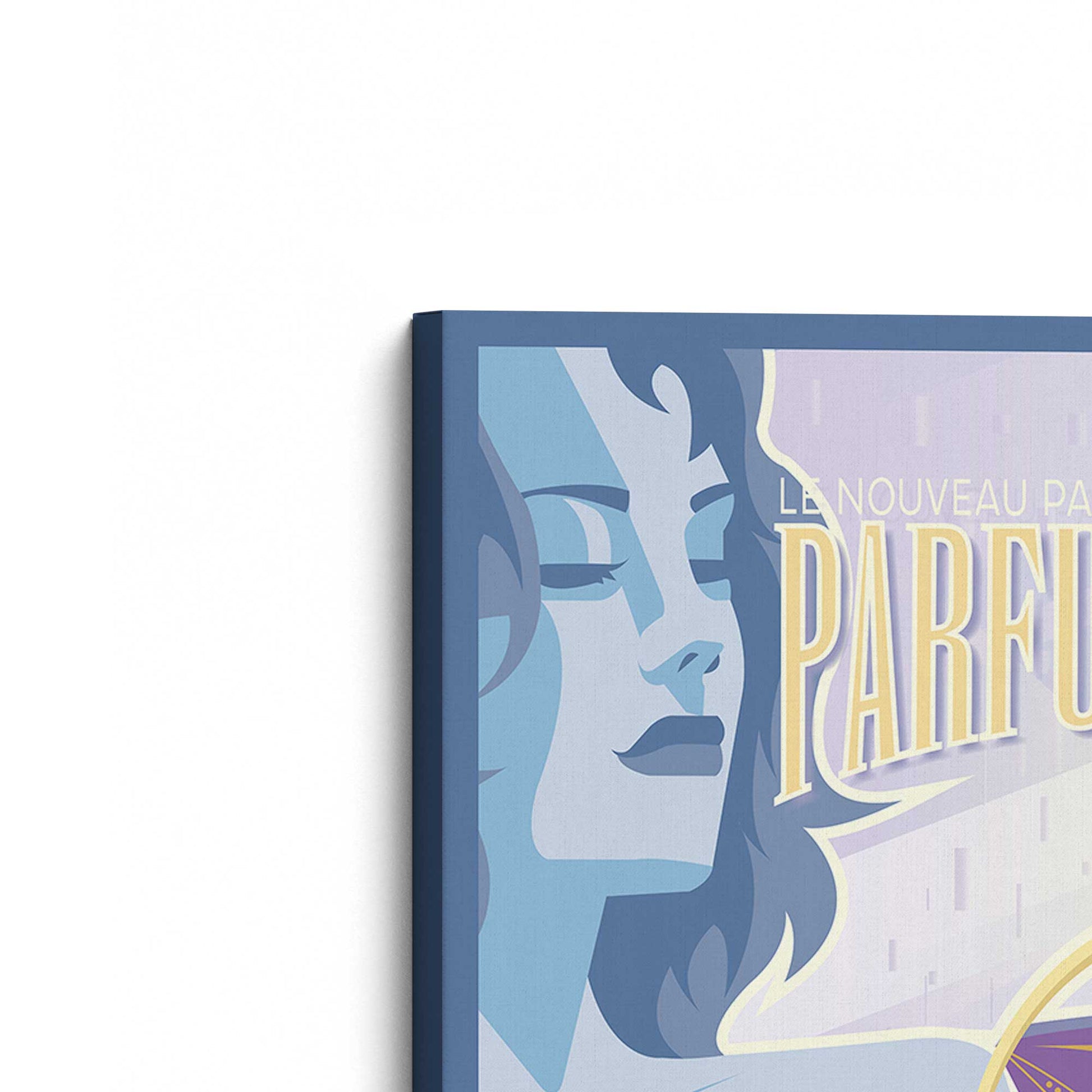 [Color:Stretched Canvas], Picture of the corner of the art