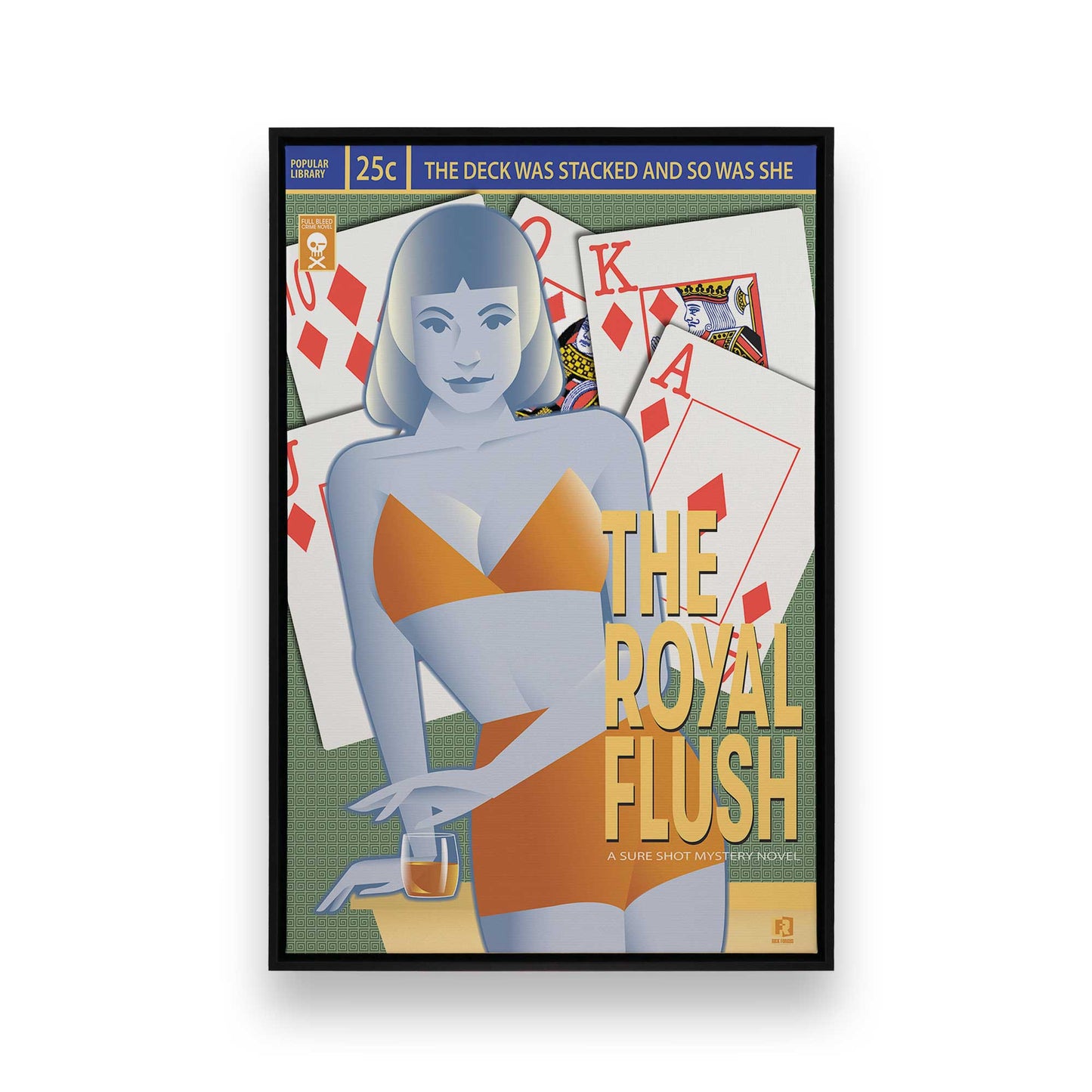 [Color:Satin Black], Picture of art in a Satin Black frame