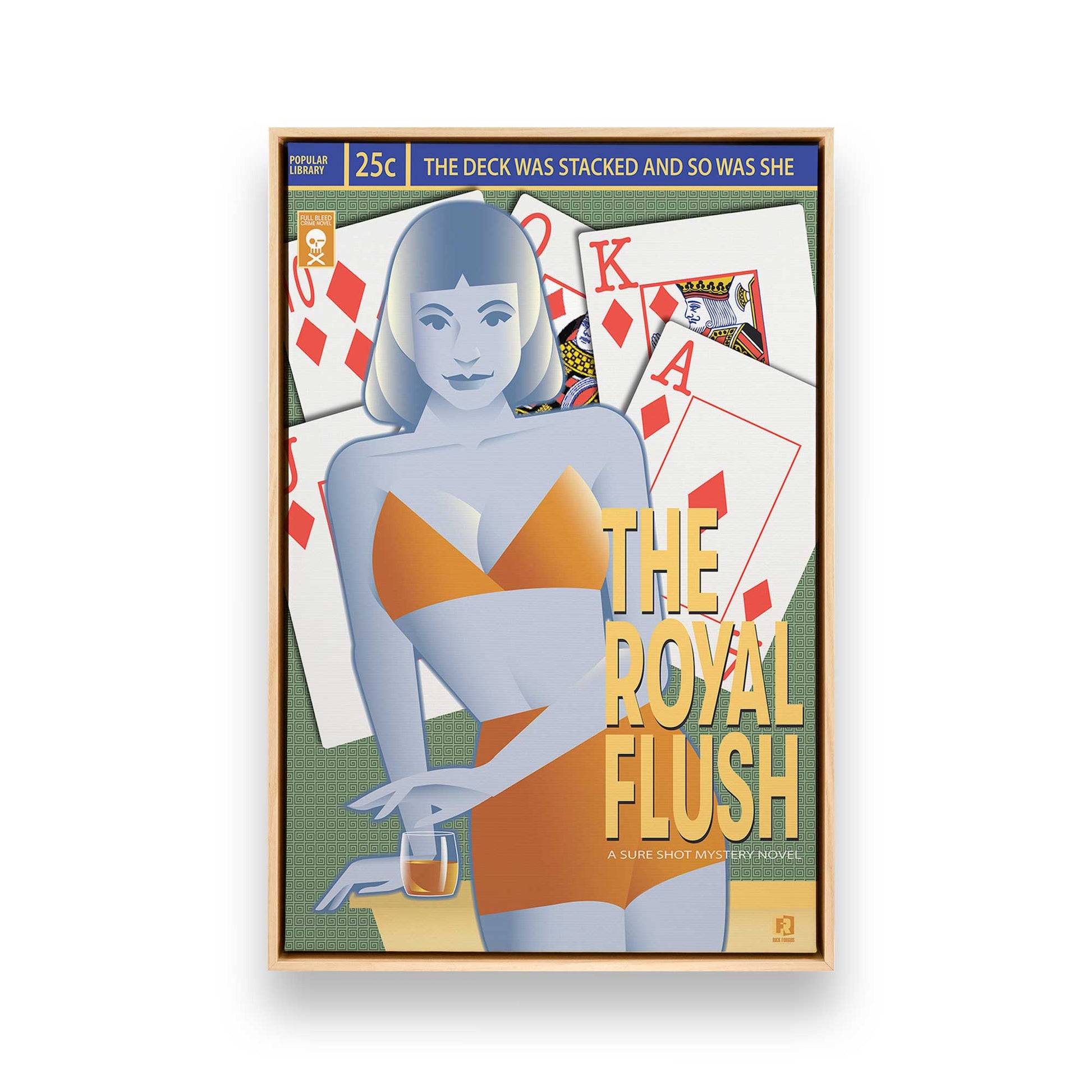 [Color:American Maple], Picture of art in a American Maple frame