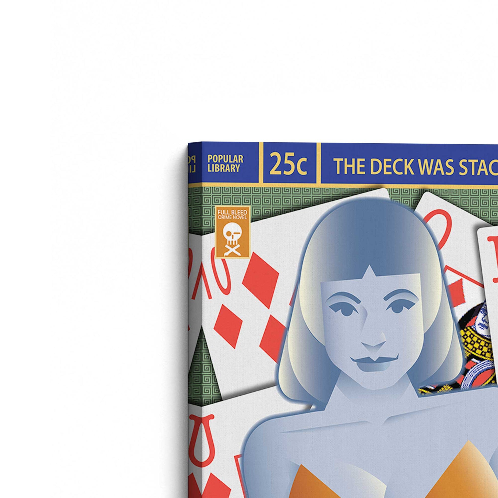 [Color:Stretched Canvas], Picture of the corner of the art